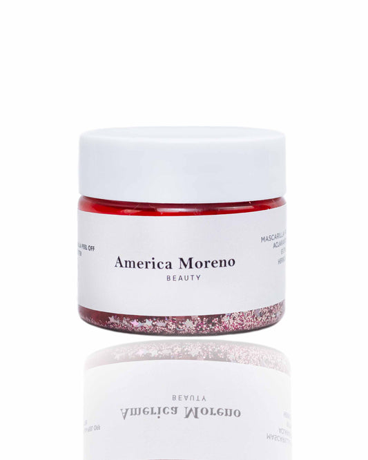 Mascarilla Glitter Rosa America Moreno Beauty